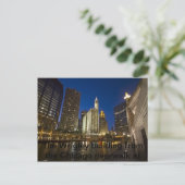 Het Wrigley-gebouw van de rivier de Chicago Briefkaart (Staand voorkant)