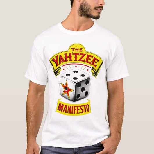 Het Yahtzee Manifest Banner T-shirt (Voorkant)