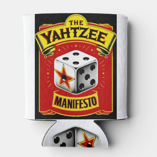 Het Yahtzee Manifest Koelbox Blikjeskoeler (Achterkant)