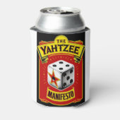Het Yahtzee Manifest Koelbox Blikjeskoeler (Blikje Achterkant)