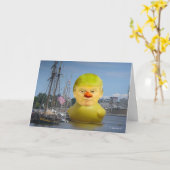 Het Yellow Duck Wenskaart van Donald Trump Rubber Kaart (Gele Bloem)