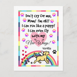 Het Yellow Labrador Trotting Memorial Briefkaart