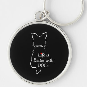 Het Yorkie-leven is beter bij honden-Shirt-honden- Sleutelhanger