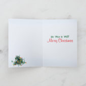 Het yule-gebonden Grappige Wenskaart van Kerstmis Feestdagen Kaart (Binnen)