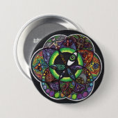 Het zaad ronde button 7,6 cm (Voorkant /achterkant)