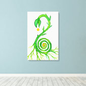 het zaad van een nieuw leven canvas afdruk (Insitu (Houten vloer))