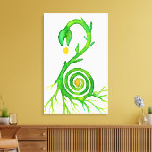 het zaad van een nieuw leven canvas afdruk (Insitu (Woonkamer))