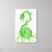het zaad van een nieuw leven canvas afdruk (Voorkant)