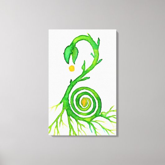het zaad van een nieuw leven canvas afdruk (Voorkant)