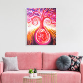 Het zaad van het leven canvas afdruk (Insitu (Woonkamer))