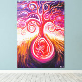 Het zaad van het leven canvas afdruk (Insitu (Houten vloer))