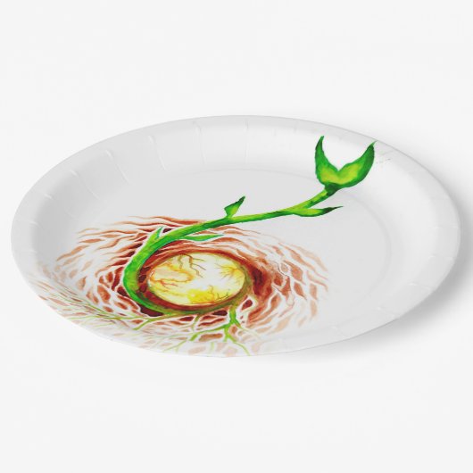 Het zaad van het leven poster canvas print ansicht papieren bordje (Gekanteld)