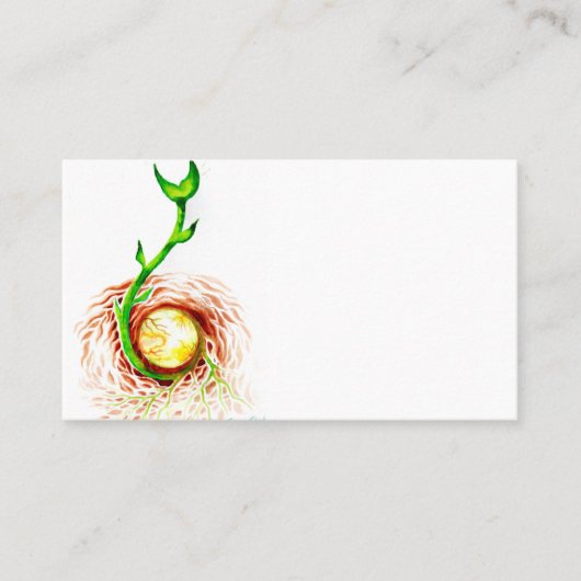 Het zaad van het levensposter canvasprint ansichtk visitekaartje (Voorkant)
