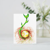 Het zaaddoek van het poster van het leven druk briefkaart (Staand voorkant)