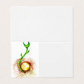 Het zaadje van het poster van het levenscanvas dru visitekaartje (Buitenkant ongevouwen)