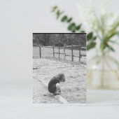 Het zaaien van de zaden van de liefde briefkaart (Staand voorkant)