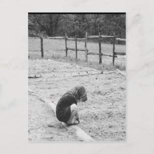 Het zaaien van de zaden van de liefde briefkaart