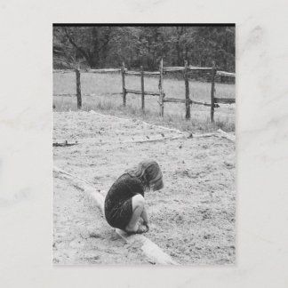 Het zaaien van de zaden van de liefde briefkaart