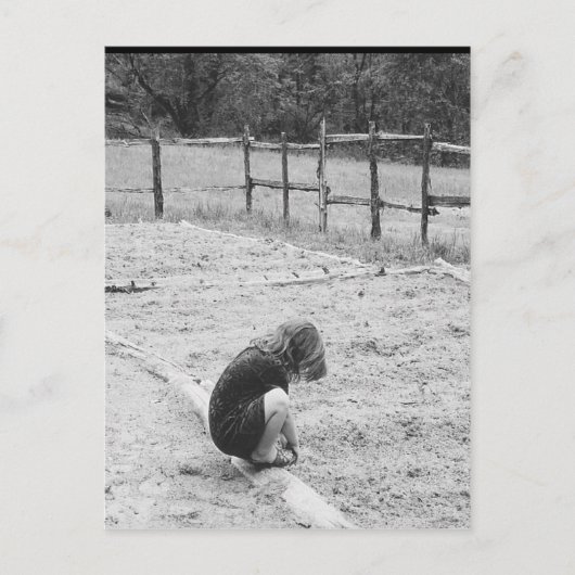 Het zaaien van de zaden van de liefde briefkaart (Voorkant)