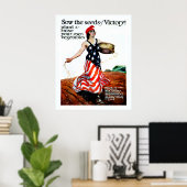 Het zaaigoed van de overwinning verzinnen (terugge poster (Thuiskantoor)
