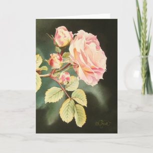 Het zachte Roze nam Wenskaart toe Kaart
