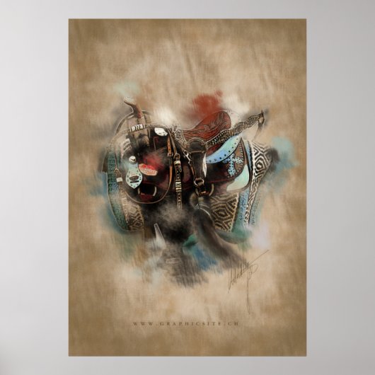 Het zadels - Poster (Voorkant)