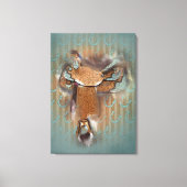 Het zadeltje III - Kouddoek Canvas Afdruk (Voorkant)