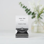 Het Zakelijke Typewriterkaartje Visitekaartje (Staand voorkant)