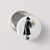 Het Zakuniversum Ronde Button 3,2 Cm (Voorkant /achterkant)