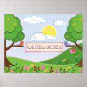 Het zal allemaal hoop zijn dat bomen bloemen bloem poster (Voorkant)