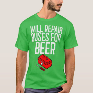 Het zal bussen voor biermechanische cadeaus repare t-shirt