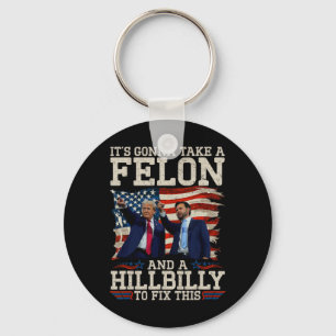 Het zal een Hillbilly en een veroordeelde misdadig Sleutelhanger