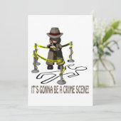 Het zal een misdaad-scène worden kaart (Staand voorkant)