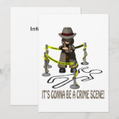 Het zal een misdaad-scène worden kaart (Voorkant / Achterkant)