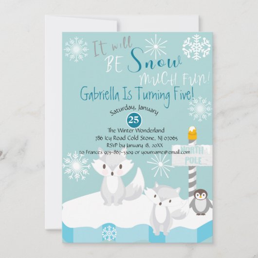 Het zal een uitnodiging van zeven dagen zijn. (Voorkant)