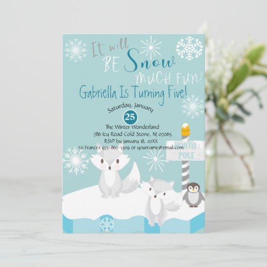 Het zal een uitnodiging van zeven dagen zijn. (Staand voorkant)