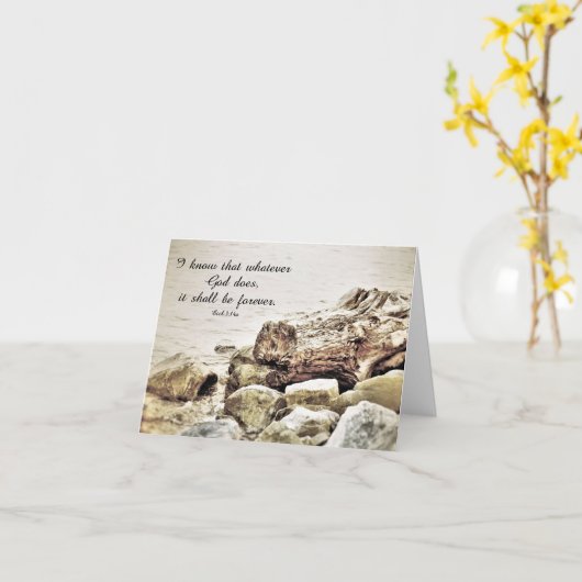 Het zal eeuwig zijn – Schriftgedeelte Kaart (Gele Bloem)