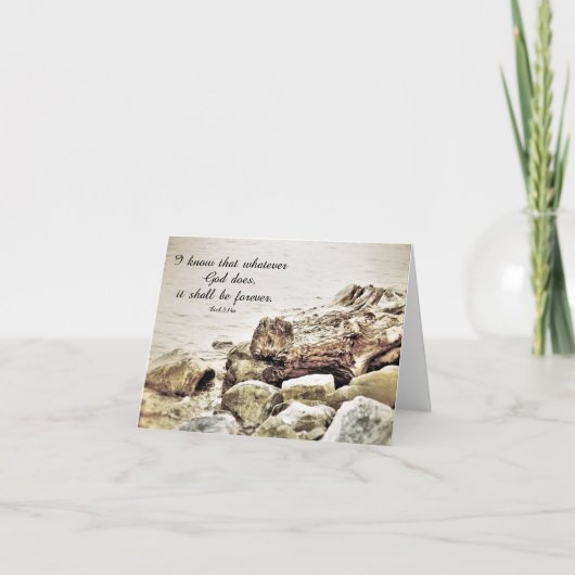 Het zal eeuwig zijn – Schriftgedeelte Kaart (Voorkant)