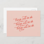 Het zal goed Motivatie zijn Briefkaart (Voorkant / Achterkant)