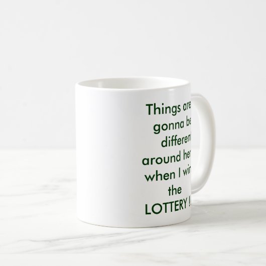 Het zal hier anders zijn... koffiemok (Voorkant rechts)