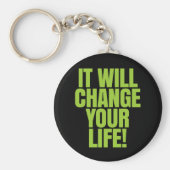 Het zal je leven veranderen - het werkt! Wereldwij Sleutelhanger (Voorkant)