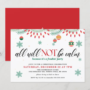 Het zal niet allemaal kalm zijn. kaart