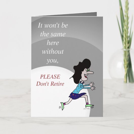 Het zal niet de Zelfde Kaart van de Pensionering (Voorkant)