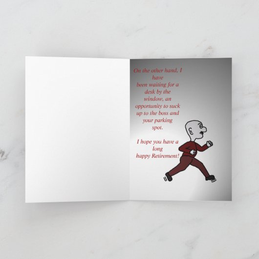 Het zal niet de Zelfde Kaart van de Pensionering (Binnen)