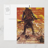 Het zal niet voorbij gaan! (1918)_Propaganda-poste Briefkaart (Voorkant / Achterkant)