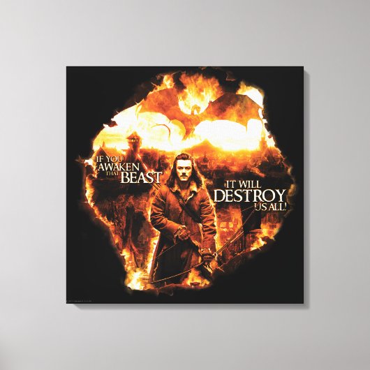 Het zal ons allemaal vernietigen! canvas afdruk (Voorkant)