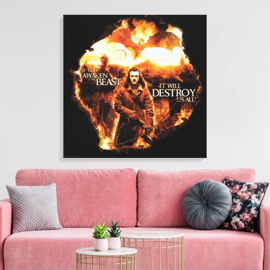 Het zal ons allemaal vernietigen! canvas afdruk (Insitu (Woonkamer))