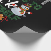 Het zal zichzelf geen sneeuwman maken. cadeaupapier (Hoek)