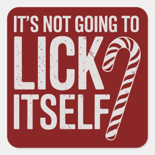 Het zal zichzelf niet aanstootgevend sarcastisch m vierkante sticker (Voorkant)