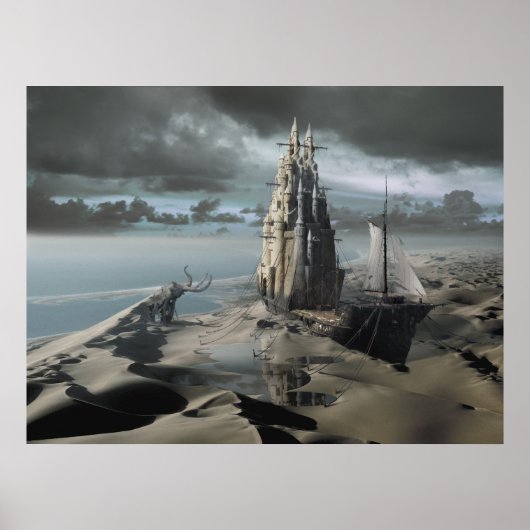 Het Zandkasteel Poster (Voorkant)